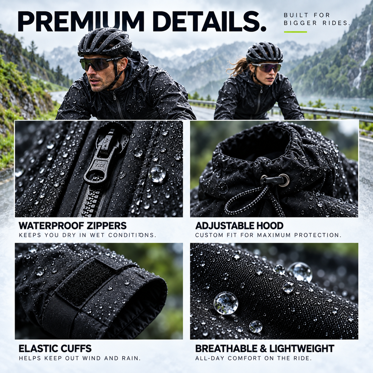 RainSwitch™ Water-Reactive Jacket